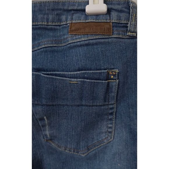 Monroe And Main 10 Embellished Distressed Studded Destroyed Straight Jean 30x29 - Picture 14 of 14